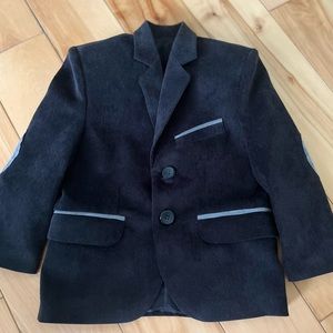 Adorable baby boy black corduroy blazer.